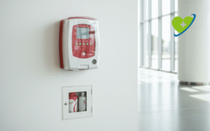 Desfibrilador automatico externo dea instalado espacio publico